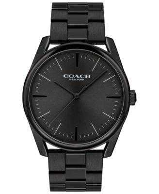 coach-mens-preston-black-stainless-steel-bracelet-watch-41mm
