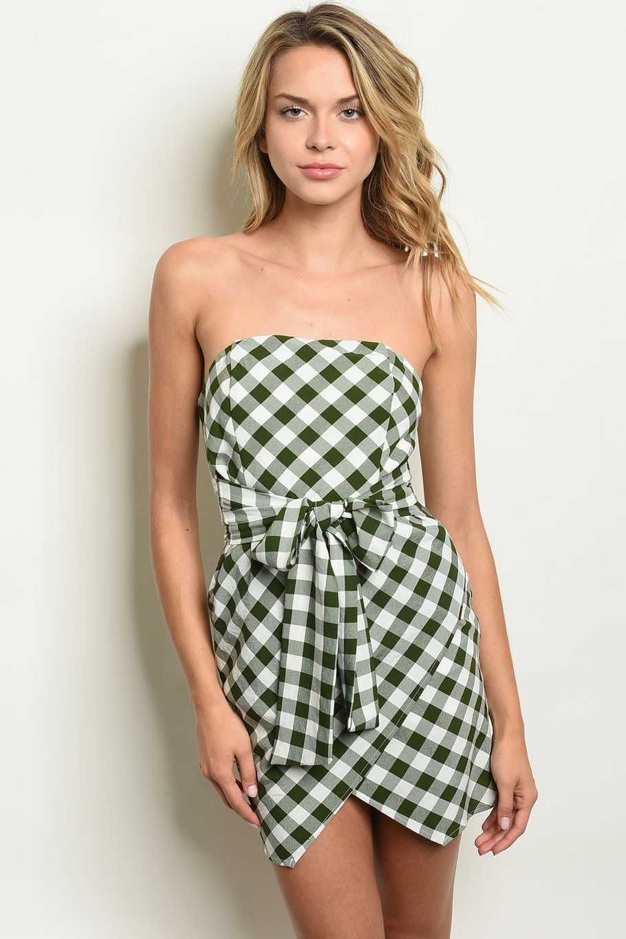 white-green-checkers-dress